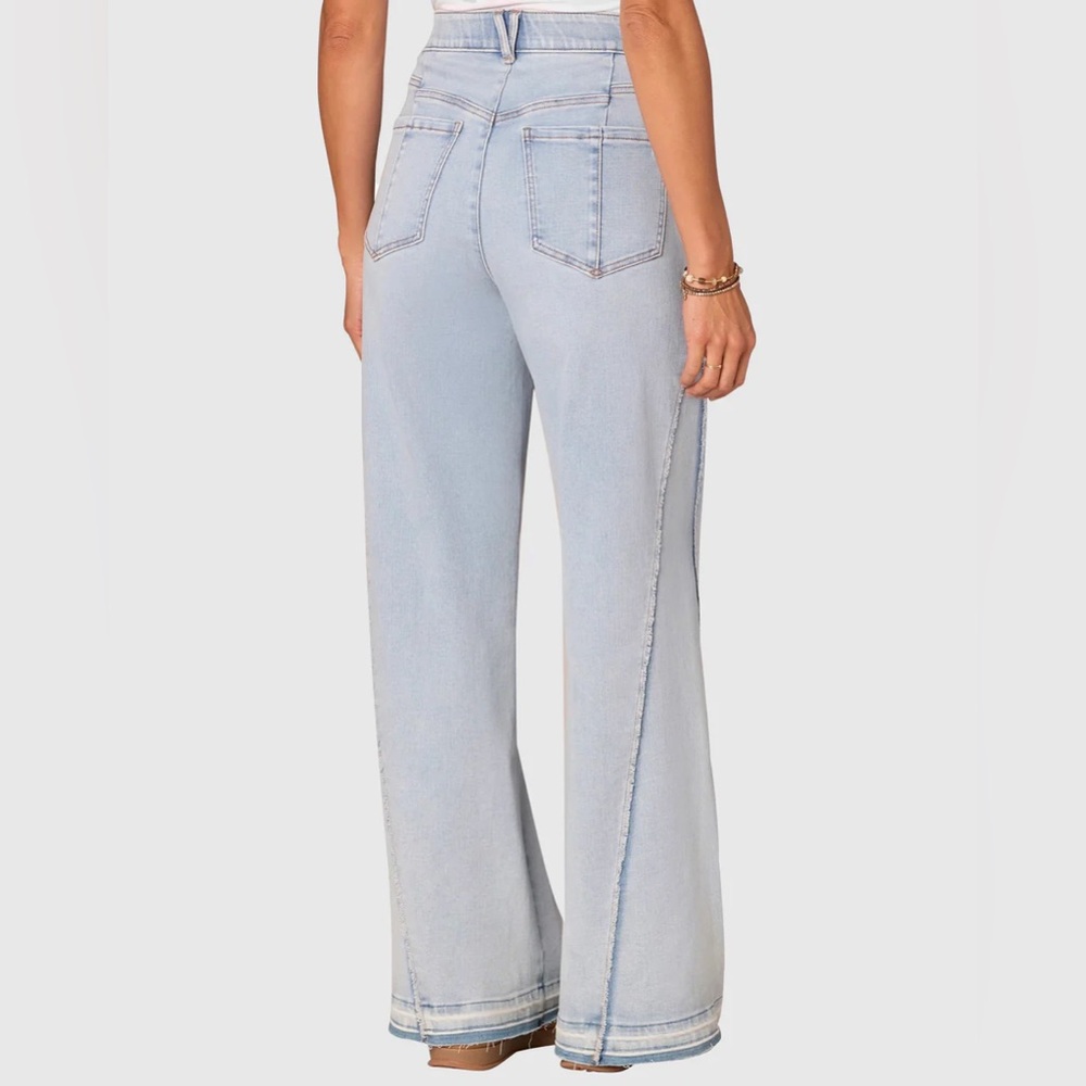 Democracy// Absolution Skyrise Wide Leg Jeans With Released Hem - Picture 3 of 7